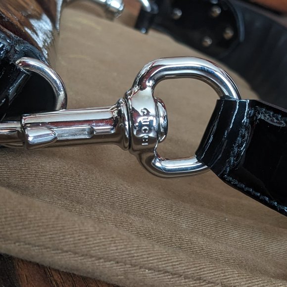 Gucci 2007 Romy Black Patent and Chrome Medium Handbag - Picture 12 of 16